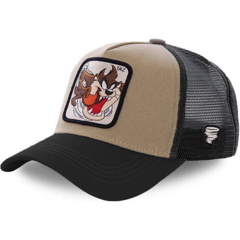 Casquette de camionneur américaine, casquette d'opérabilité de dessin animé.