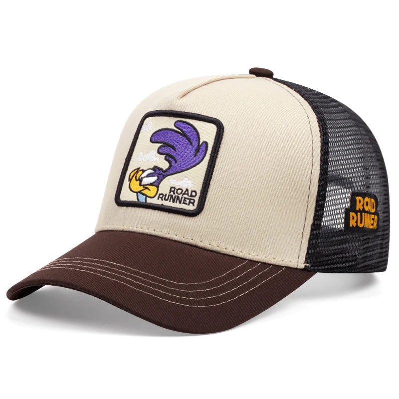 Casquette de camionneur américaine, casquette d'opérabilité de dessin animé.