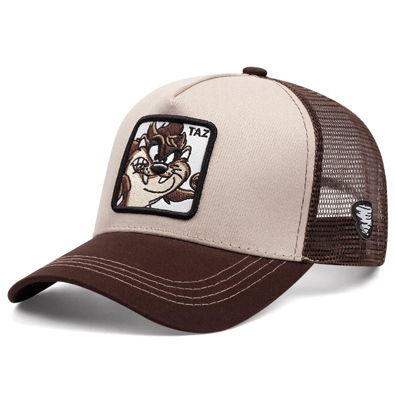 Casquette de camionneur américaine, casquette d'opérabilité de dessin animé.