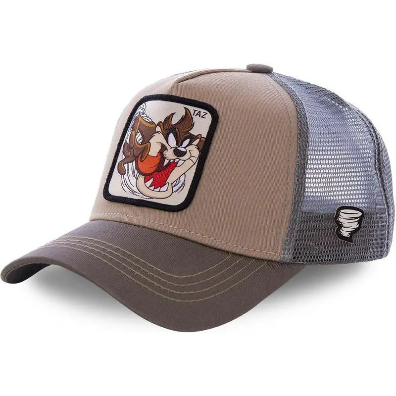 Casquette de camionneur américaine, casquette d'opérabilité de dessin animé.