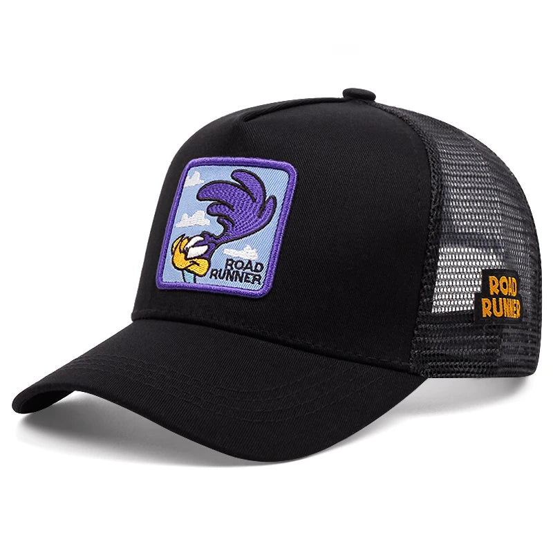 Casquette de camionneur américaine, casquette d'opérabilité de dessin animé.
