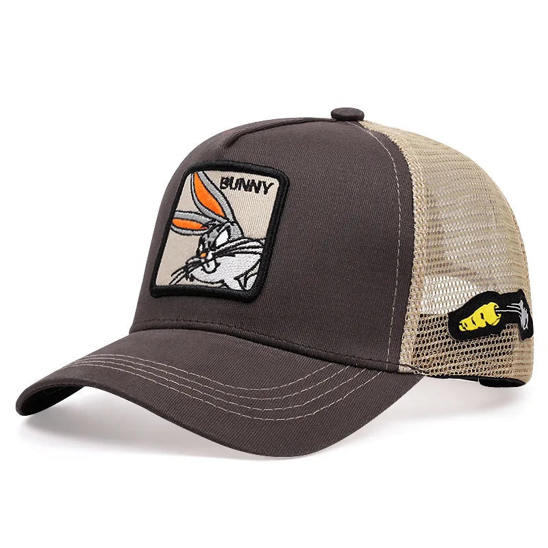 Casquette de camionneur américaine, casquette d'opérabilité de dessin animé.